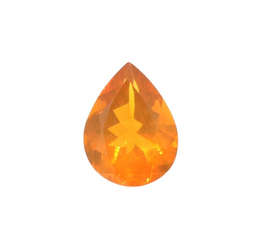 Opale mexicaine naturelle poire 8x6 mm de 0,88 cts pour création de bijoux uniques