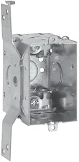 Thepitt TP184 1-Gang Switch Box 2-1/2 Inch Depth Steel 12.5 Cubic-Inch Natural