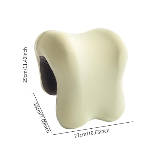 Oreiller cervical en mousse à mémoire de forme vert pour le bureau - 4