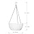 WSMKSZ 10/13inch Large Hanging Planters for Outdoor Indoor Plants with Drainage Holes and Chain, 2 Pack Round Hanging Flower Pots for Garden Home Porch Decor