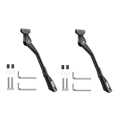 Eoslcusmvl 2X para Pata de Cabra de Bicicleta EléCtrica de 20 Pulgadas, 24 Pulgadas y 26 Pulgadas, Soporte de Pie Ajustable, Piezas de Soporte de Estacionamiento Lateral