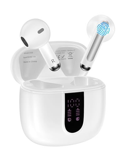 Samsung Wireless Ear Buds for Android Samsung Galaxy A17 A16 5G A15 A36 S25 Ultra S24, Bluetooth Headphones in Ear Earbuds for Apple iPhone 17 Pro Max 16e 16Pro 15 Plus 15Pro 14 13 Pixel 10 Earphones