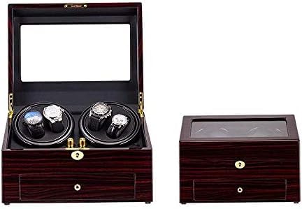 XJBTBA Mechanical Shaker Piano Paint Wooden Winder for Automatic Watches, with Mute Motor Multi-epitope Watch Storage Box (Color MQ-5209) (
