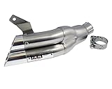 Auspuff IXIL Hyperlow-Edelstahl-Endtopf Suzuki SFV 650 Gladius, 09-12, Dualexit