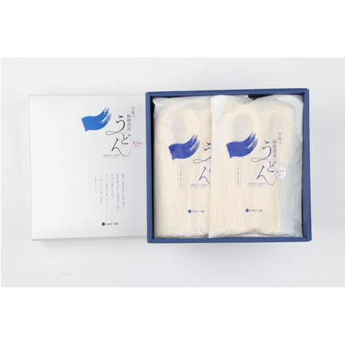 グラスキューブ「国産小麦 能登塩使用 手延べ極細清流うどん 4袋入りギフトセット」