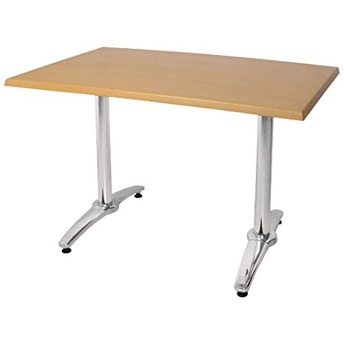 Bolero gh985 Twin Bein Tisch Boden, Aluminium
