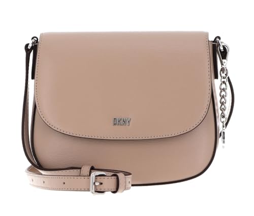 Bolso bandolera DKNY cuero Bryant bolso de hombro estilo saddle bag toffee beige