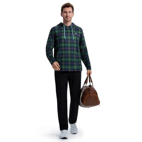 Image of M MAELREG Hoodies for Men Golf Fleece Hooded Sweatshirts Dry Fit Athletic Lightweight Casual Midlayer Mens Hoodies Pullover