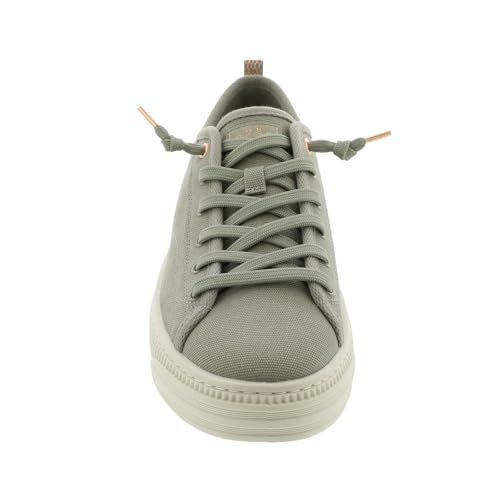 Bobs Copa - Canvas Faux lace up Sneaker with Terry Lining