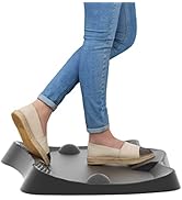 LargeLeaf Stehmatte ergonomisch Anti Ermüdungs Steh Schreibtisch Matte – Ergonomische, Nicht Flache Kissenmatte mit Fußmassage Pad für den Büro  und Heimboden (Fußmassage