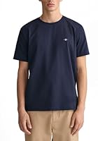 GANT Men's REG Shield SS T-Shirt, Evening Blue, XL