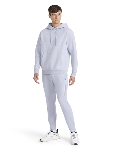 Reebok Men’s Dunk Jogger, Standard Fit, 30” Inseam, Lightweight Stretch Poly-Blend Fabric, Grey Heather, X-Large - image 3