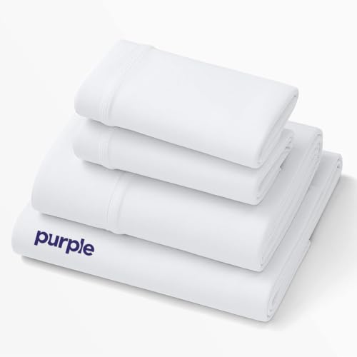 Image of Purple SoftStretch Sheet Set, Twin /Twin XL, Cooling Rayon Blend Bed Sheets