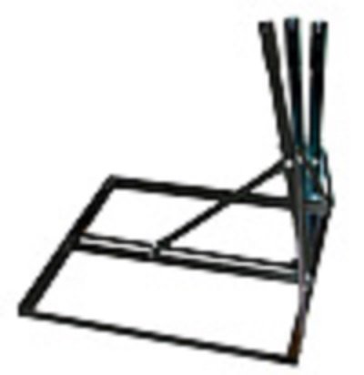 NPR6B Non Penetrating Roof Mount 2' Inch Mast Adjustable for SlimLine and Satellite Dish Antenna Steel Powder Coated Frame Base Roof Slim Line Mount