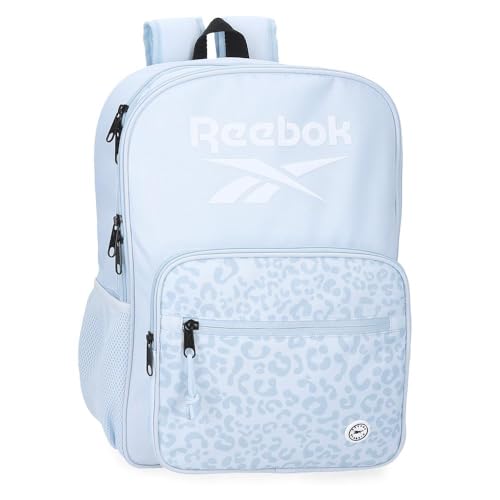 Reebok Maura, mochila escolar, mochila azul e rosa, feita de poliéster, alças largas, ergonómicas e acolchoadas, vários compartimentos, da Joumma Bags, azul, Tamanho único, Mochila 40