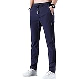 Men?s Fast Dry Stretch Pants, Hiking Stretch Pants, Quick Dry Lightweight Water Resistant Pants (Blue,3X-Large)