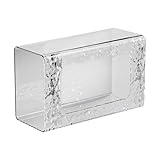 Generic Rack Storage Organizer for Kitchen and Bathroom - Wall Mounted Wet Wipes Holder in Acrylic Finish for Easy Dispensing and Fresh Wipes - Built in Tissue Dispensing Solution (Clear, 21. 5X11X3C