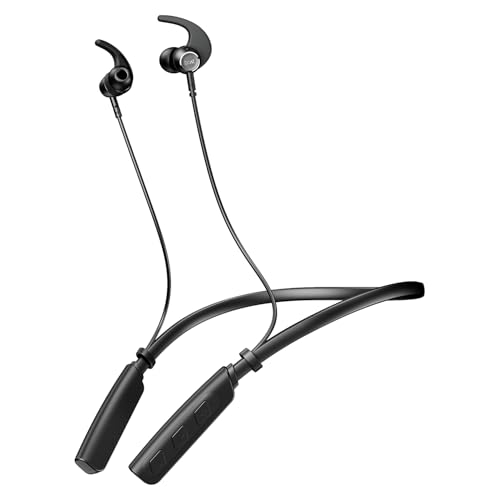 boAt 2025 Launch Rockerz 202, ENx Tech, 20H Battery, In Ear, Dual Pair, Fast Charge, Magnetic Buds, Stream Ad Free Music via App Support, Bluetooth Neckband, Wireless with Mic Earphones (Active Black)