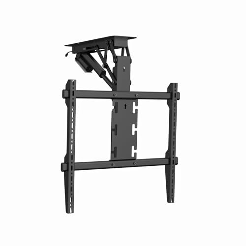 Image of Audiovan Motorized Ceiling TV Mount with Remote Electric Flip Down TV Bracket for 32 to 75 inch Flat and Curved Screen
