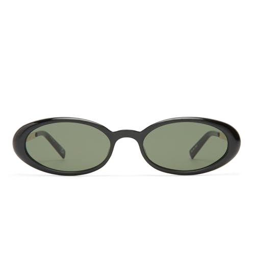 Le Specs Magnifique Sunglasses - Black, Oval, Women's, Minimalist Y2K Style3
