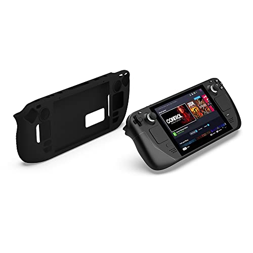 Image of New World Silicone Cover for Steam Deck, Silicone Cover for Steam Deck, Protective Cover Case Compatible with Valve Steam Deck, Non-Slip and Anti-Scratch Design