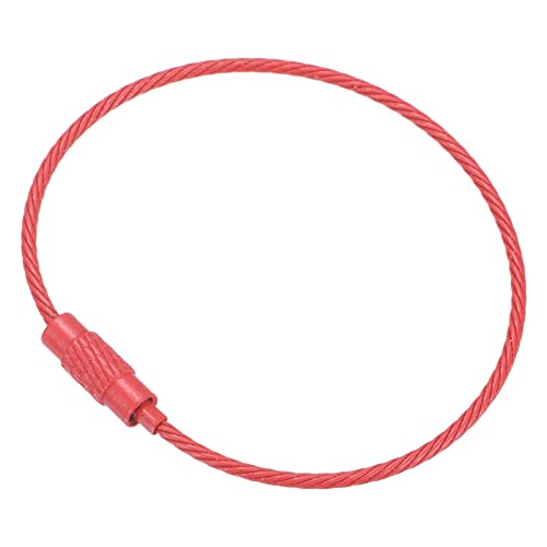Clé anneau boucle titane acier rouge 2 pouce haute résistance