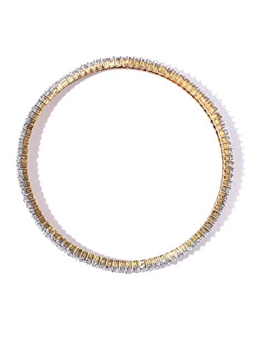 Plated American Diamond Bangle Set