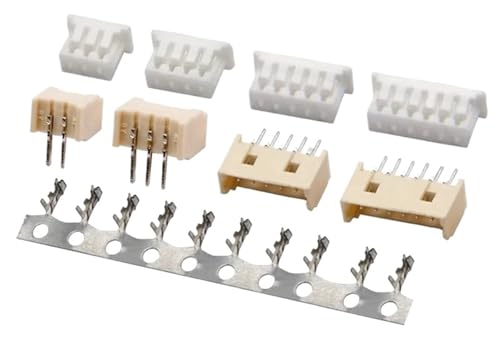Conector Micro JST 1.25 de 3 pines con cabezal recto para placas electrónicas, 50 unidades