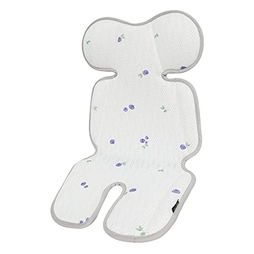 VENTIYO Baby Stroller Liner Seat Pad Mat with Breathable 3D Mesh - Purple Berry