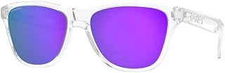Frogskins Xs OJ9006 900614 53MM Polished Clear/Prizm Violet Round Youth Sunglasses for Boys for Girls + BUNDLE With Designer iWear Complimentary Eyewear Kit