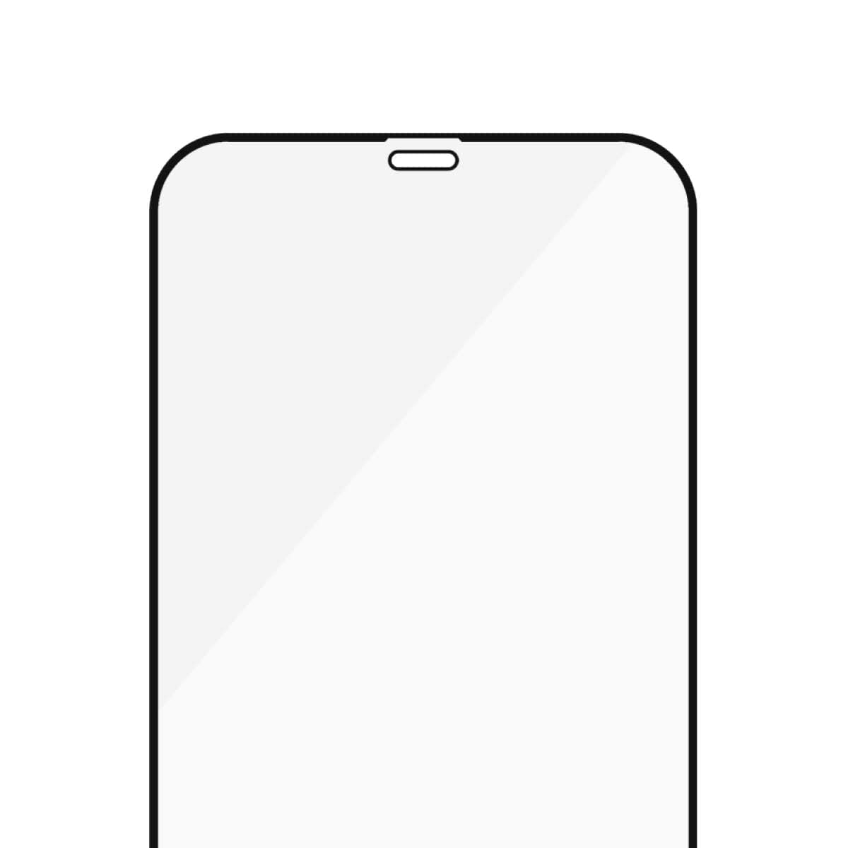 PANZER GLASS - Pellicola protettiva in vetro temperato"Edge to Edge", per iPhone con 5,4 pollici, colore: Nero