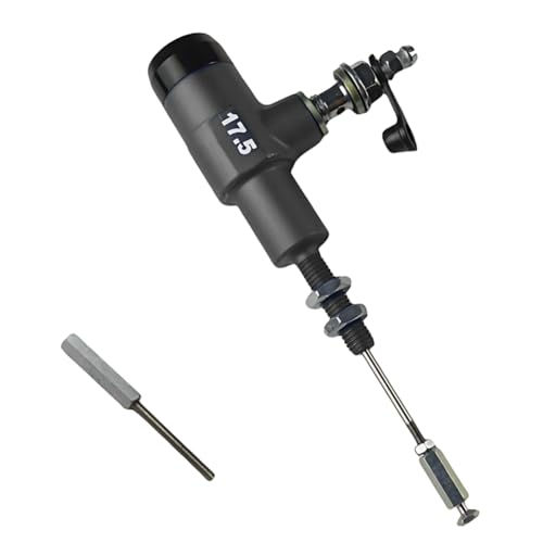 Bomba hidráulica de embrague de freno de pistón de 17,5 mm, bomba de freno de varilla de cilindro maestro, empuje CNC de 17,5-19 mm, compatible con piezas de motocicletas automotrices(gray 17.5mm)