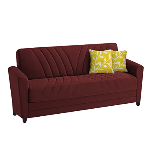 Image of Francis 3 Seater Sofa Set for Living Room (Maroon Fabric)
