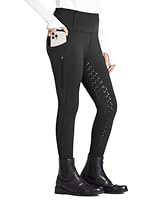 FitsT4 Sports Kinder Reithose Mädchen Reitleggings Silikon Vollbesatz Hohe Taille Reiten Hosen mit 2 Seitlichen Reißverschluss Taschen und Gürtelschlaufen
