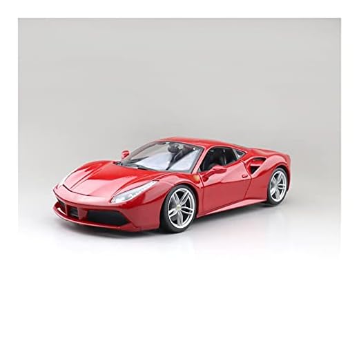 1/18 För Ferr-ari För 488 GTB Metal Diecast Modellfordonsimulering Leksaker Billegering Bilmodell Barn Gåvor Bilmodell