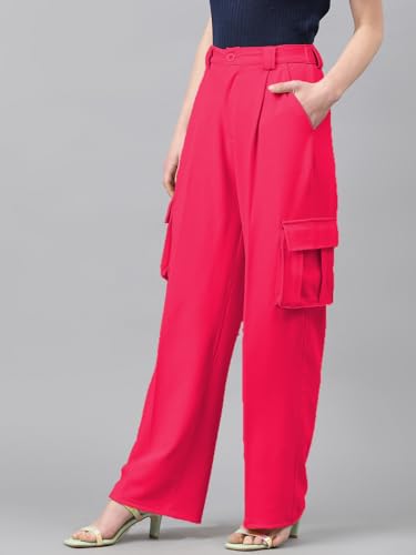 Image of KOTTY Women's High Waist Pleated Wide Leg Trousers