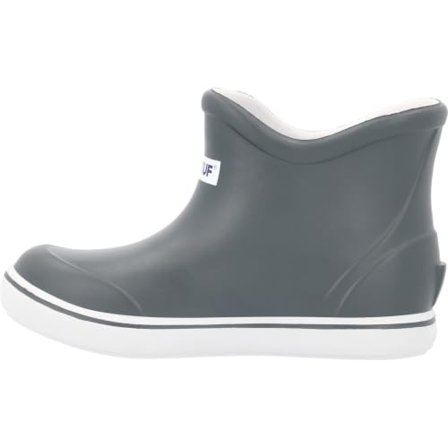 Image of XTRATUF TUFS Kids Ankle Deck Boot - Lightweight, 100% Waterproof Rubber Footwear for Boys & Girls - Non-Marking, Slip-Resistant Outsole