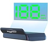 AutoGadgets24® Head Up Display fürs Auto – Windschutzscheiben-Projektor mit Sonnenblende – Digitale Geschwindigkeitsanzeige, Plug-&-Play HUD über USB, Helligkeitsautomatik, klare Projektion