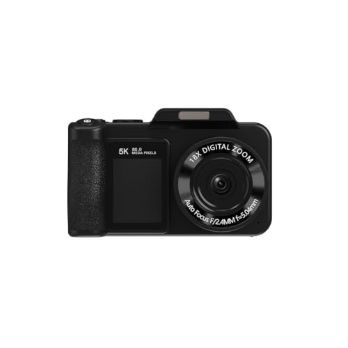 Cámara digital HD 5K con enfoque automático para evitar fotos borrosas de viaje