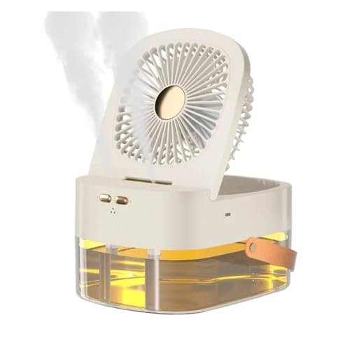 Ventilador de escritorio Feng Shui que alivia el calor seco mediante niebla fría de doble boquilla