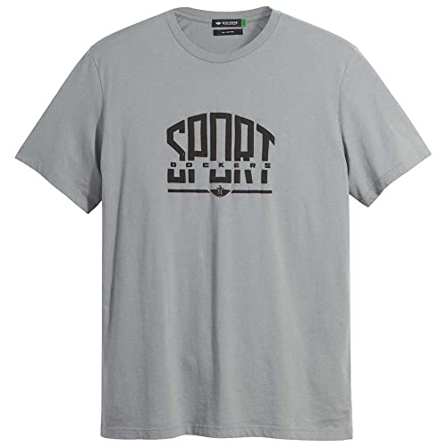 Dockers Logo Tee, T-Shirt Uomo, Grigio (Ash +
