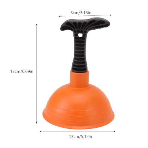 Image of Zerodis Mini Plunger, Silicone Small Toilet Plunger Slip Proof Handle Efficient for Bathroom (Type C)