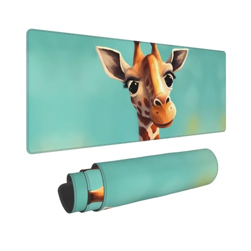 Tapis de clavier imprimé girafe extra large en caoutchouc - 2