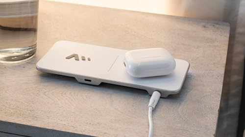 Ventev – 15W Qi Wireless Charging Pad for iPhone 17, Pro, Pro Max & Air, iPhones 16-12, AirPods Pro, Samsung Galaxy, Note 20 | Wireless Charger Fast Charging, Dual Wireless Charger - White - image 4