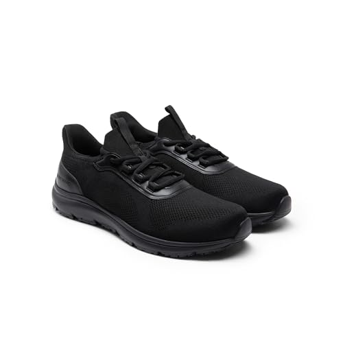 Image of Bruno Marc Men's Hands Free Non Slip Work Shoes, Water Resistance Restaurant Slip on Food Service Sneakers