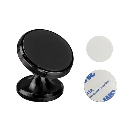 Augeny Car Magnetic Phone Holder, 360 Degree Adjustable Strong Magnet Cell Phone Holder Mount for Auto Dashboard, Universal Vehicle Cellphone Accessories Fit for All Smartphones (Black)