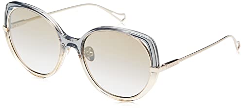 Nina Ricci SNR362 Gafas, Grey Grad Yellow, 57 para Mujer