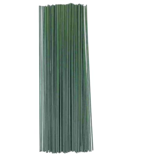 Alambre floral, alambre de floristería, 100 piezas de tallos de flores de bricolaje, alambre de tallo floral de metal, herramientas de bricolaje de flores de tallo floral