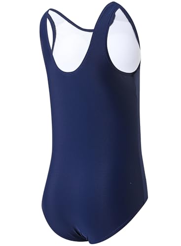Image of One Piece Swimsuit for Girls 6-16 Years with Removable Chest Pad Quick Dry & Stretchy for Swim Team Beach