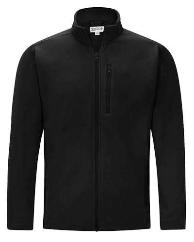 33,000ft Herren Fleecejacke Stehkragen Warm Jacke Männer Leichte Strickjacke Übergangsjacke...
